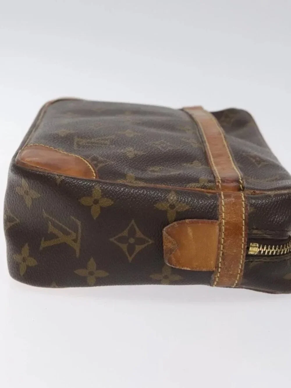 LOUIS VUITTON Monogram Compiegne 28 Clutch Bag M51845 LV Auth